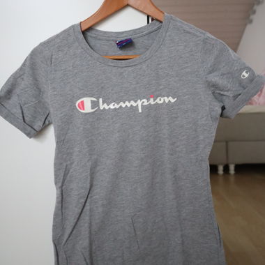 T-shirt Champion logo grigio taglia S