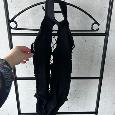 Schwarzer Neckholder-Body
