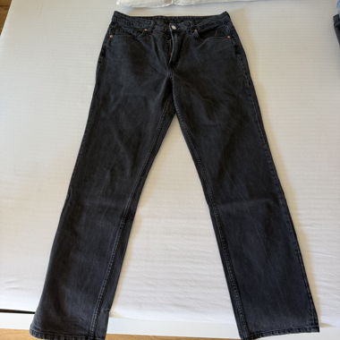 Jeans noirs taille haute vintage Straight