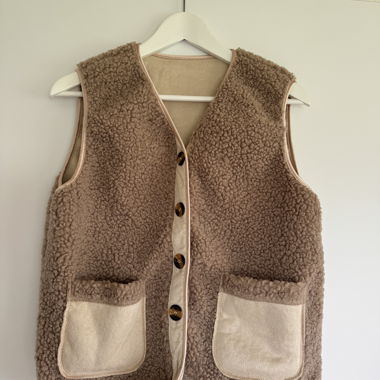 Teddyfell Weste beige