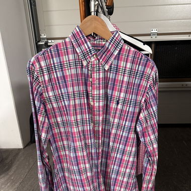 Ralph Lauren, plaid shirt multi shirt, size M