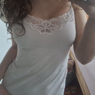 babypink lace Y2K top