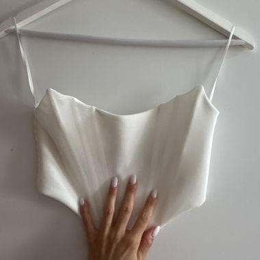Top corsetto bianco
