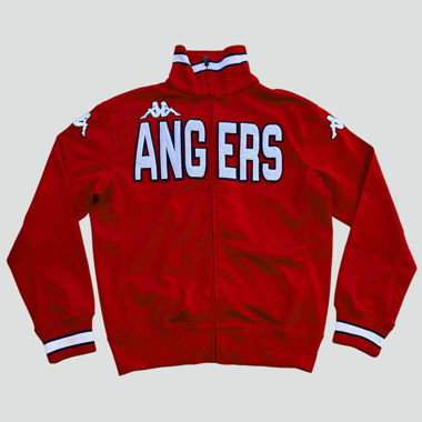 Vintage style red Kappa Angers track jacket