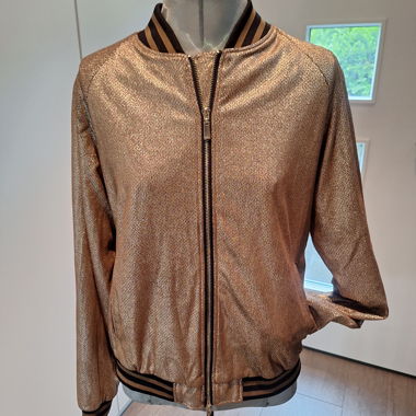 Glitzerjacke Gold Grösse 42 Atmungsaktiv