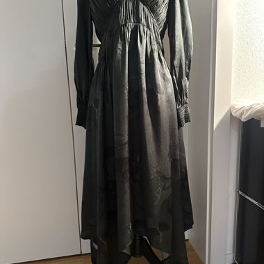 Splendido vestito in satin AllSaints 'estelle' verde
