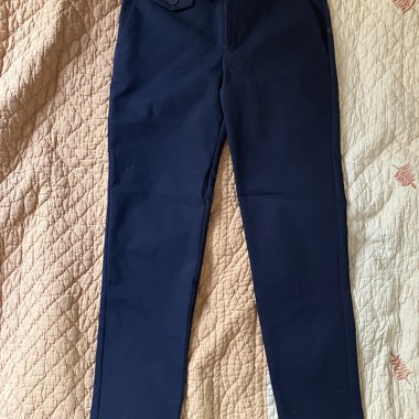 Mango navy chino trousers