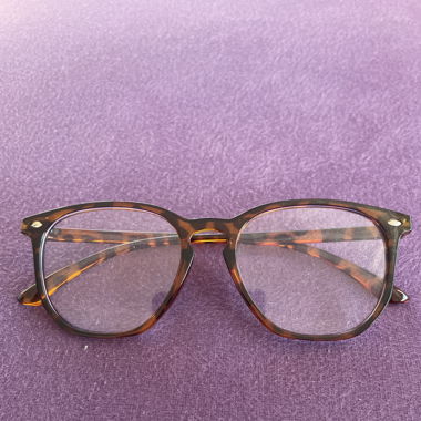 Fake Brille braun