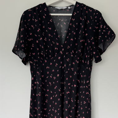 &OTHER STORIES Black Floral Dress