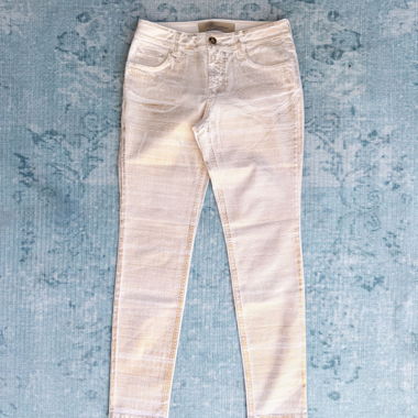 Jeans skinny a righe scintillanti Blumarine