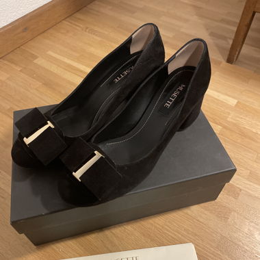 Pumps en cuir noir