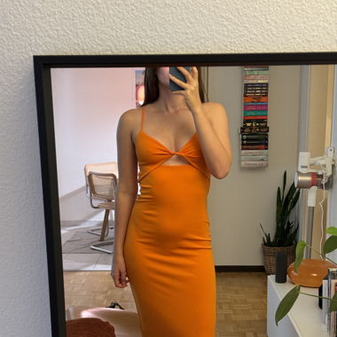 Cocktailkleid orange