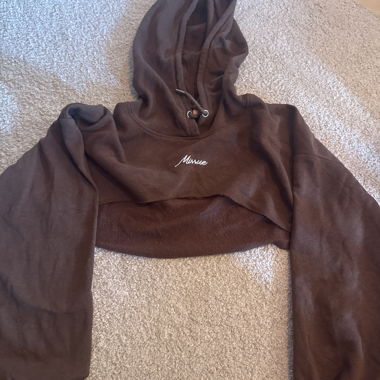 Kurzer crop hoodie