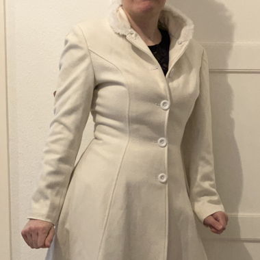 Manteau laine blanc