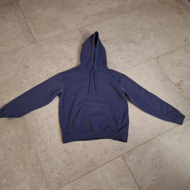 Blauer Hoodie von H&M Relaxed Fit