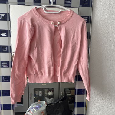 Rosa Bolero Cardigan Grösse S