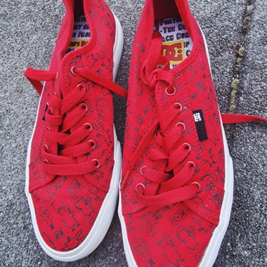 Sneaker in tela rossi DC Bob's Burger