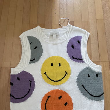 smiley ärmelloses oberteil