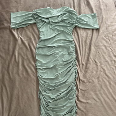 Robe longue moulante bordot