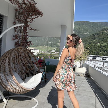 Robe florale Pull&Bear