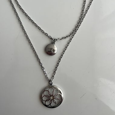 Silver Double-Chain Necklace