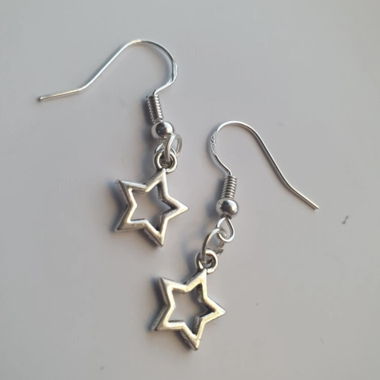 Boucles d'oreilles argentées
