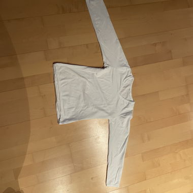 Weisses Langarmshirt XS