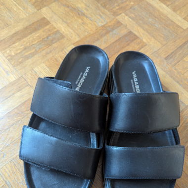 Vagabond Seth Pantolette flach schwarz 