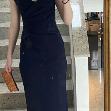 Dark Blue Evening Dress