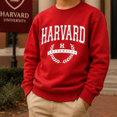 Kinder-Sweatshirt Harvard rot
