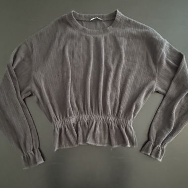 Graue Bluse Gr. S von Zara