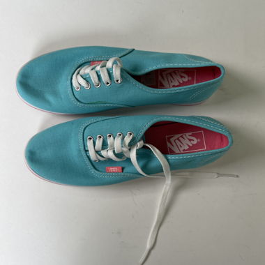 Baskets Vans en toile vert d'eau