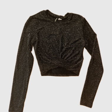 Glitter Crop Longsleeve
