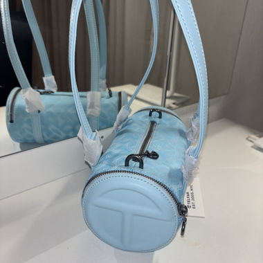 Borsa Telfar duffle monogram blue