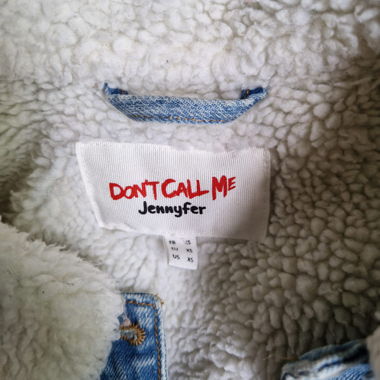 Giacca di jeans con fodera teddy XS