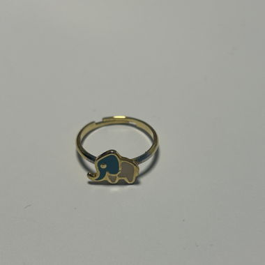 Children's ring with elephant