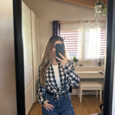 Chemise à carreaux Pull&Bear, taille M - Automne!