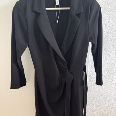 Salopette blazer nera