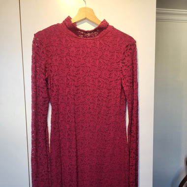 Spitzenkleid bordeaux