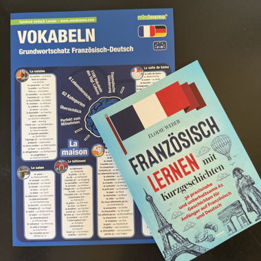 Franzoesisch Lernkarten und Buch