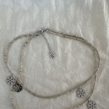 Handmade cute snowflakes choker