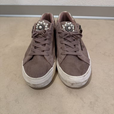 Sneakers rosa con strass
