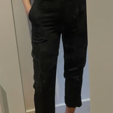 Black cuffed trousers