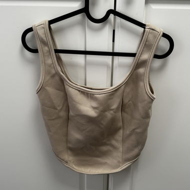 Haut court beige SHEIN