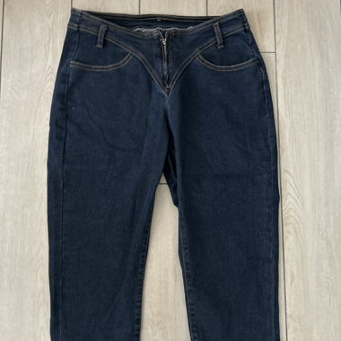 Dark Blue Capri Jeans