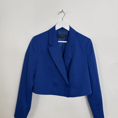 Blue cropped blazer
