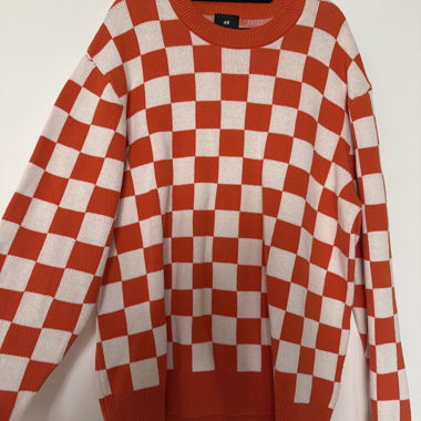 karierter Pullover