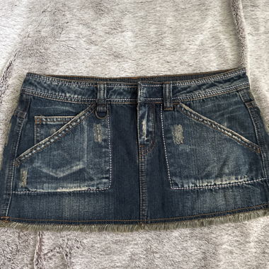 Gonna mini in denim