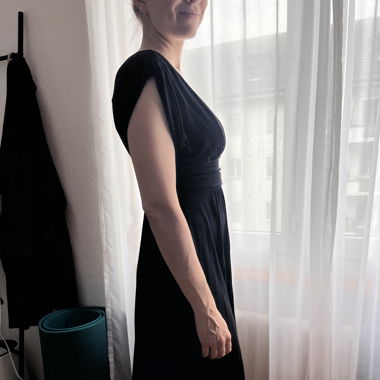 Elegantes, schönes schwarzes Kleid/Abendkleid