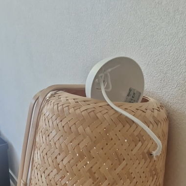 Lampe suspension en bambou